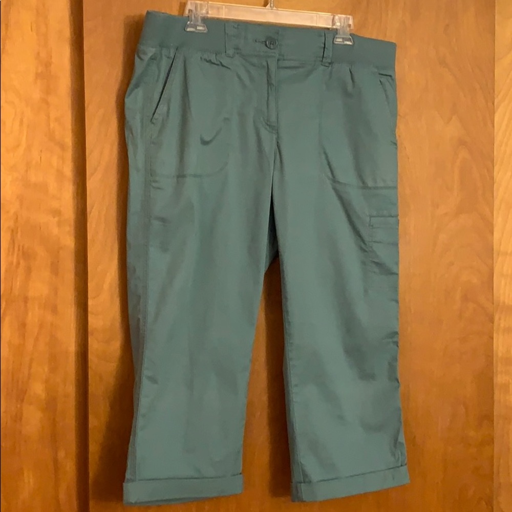 Turquoise Crop Pant - Picture 2 of 8